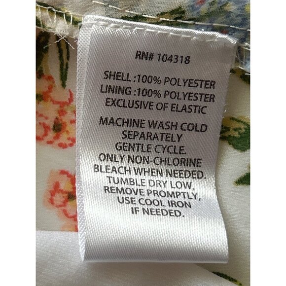 Harlow & Rose Floral Long-Sleeve V-Neck Dress Cottage Core Made In India Medium - Picture 6 of 10